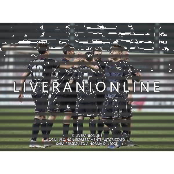 MANTOVA - FANO CAMPIONATO CALCIO SERIE C LEGA PRO 21.02.2021 NELLA FOTO ESULTANZA DEI GIOCATORI DEL FANO A FINE GARA ©SANTANDREA/AGENZIA ALDO LIVERANI SAS