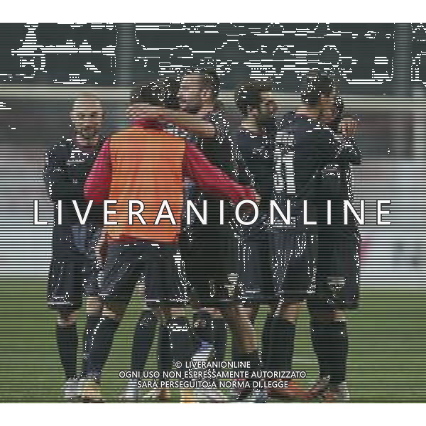 MANTOVA - FANO CAMPIONATO CALCIO SERIE C LEGA PRO 21.02.2021 NELLA FOTO ESULTANZA DEI GIOCATORI DEL FANO A FINE GARA ©SANTANDREA/AGENZIA ALDO LIVERANI SAS