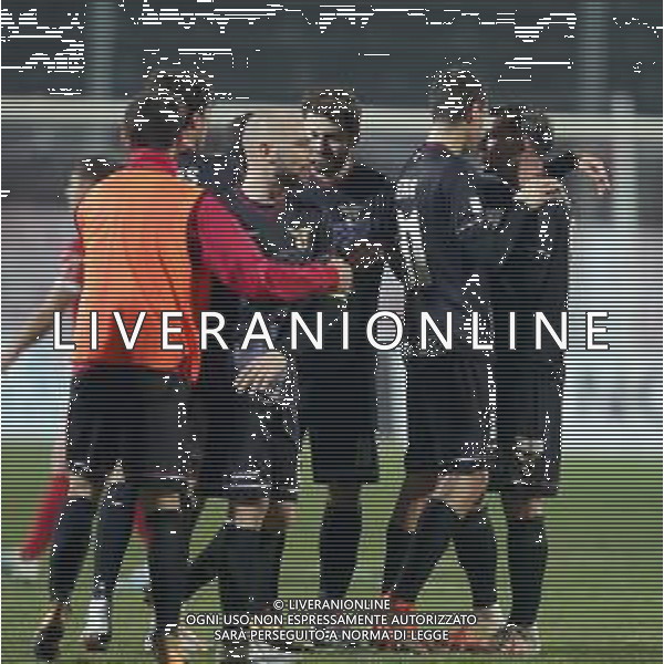 MANTOVA - FANO CAMPIONATO CALCIO SERIE C LEGA PRO 21.02.2021 NELLA FOTO ESULTANZA DEI GIOCATORI DEL FANO A FINE GARA ©SANTANDREA/AGENZIA ALDO LIVERANI SAS