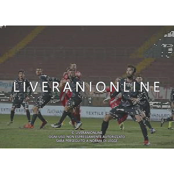 MANTOVA - FANO CAMPIONATO CALCIO SERIE C LEGA PRO 21.02.2021 NELLA FOTO MISCHIA IN AREA ©SANTANDREA/AGENZIA ALDO LIVERANI SAS