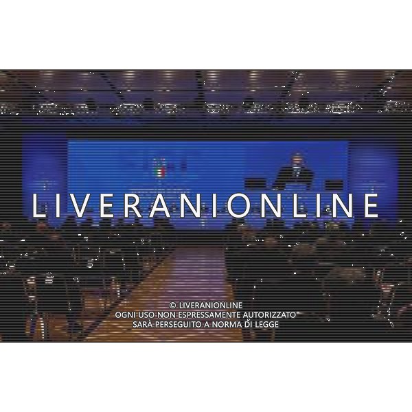 ROME, ITALY - FEBRUARY 22: A general view of the FIGC Elective Assembly at Cavalieri Waldorf Astoria Hotel on February 21, 2021 in Rome, Italy. (Photo by Paolo Bruno/Getty Images)Ufficio Stampa Figc /Agenzia Aldo Liverani Sas