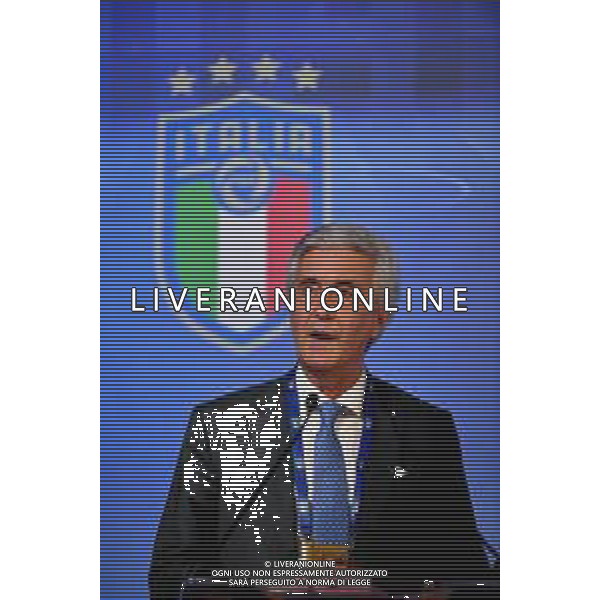 ROME, ITALY - FEBRUARY 22: FIGC Vice President Cosimo Sibilia attends the FIGC Elective Assembly at Cavalieri Waldorf Astoria Hotel on February 21, 2021 in Rome, Italy. (Photo by Marco Rosi/Getty Images) Ufficio Stampa Figc /Agenzia Aldo Liverani Sas