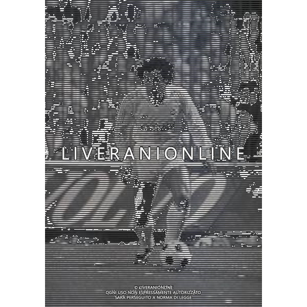 02-04-1986 MILANO SEMIFINALE DI ANDATA DI COPPA UEFA INTER REAL MADRID 3-1 NELLA FOTO HUGO SANCHEZ AG ALDO LIVERANI SAS