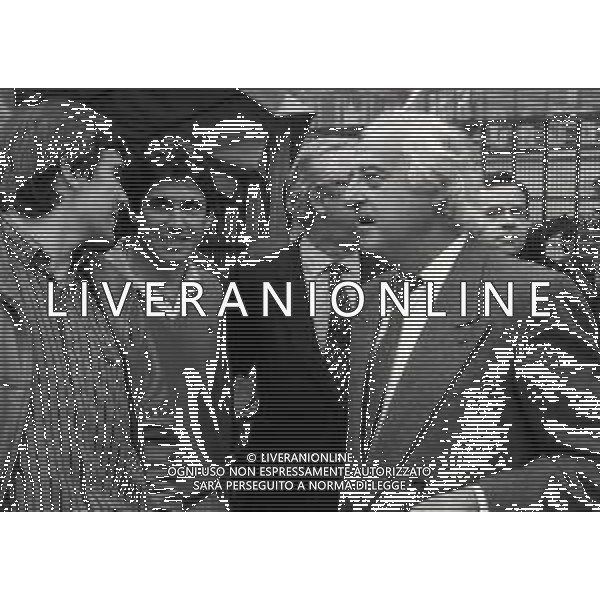 02-04-1986 MILANO SEMIFINALE DI ANDATA DI COPPA UEFA INTER REAL MADRID 3-1 NELLA FOTO RAMON MENDOZA PRESIDENTE REAL MADRID AG ALDO LIVERANI SAS