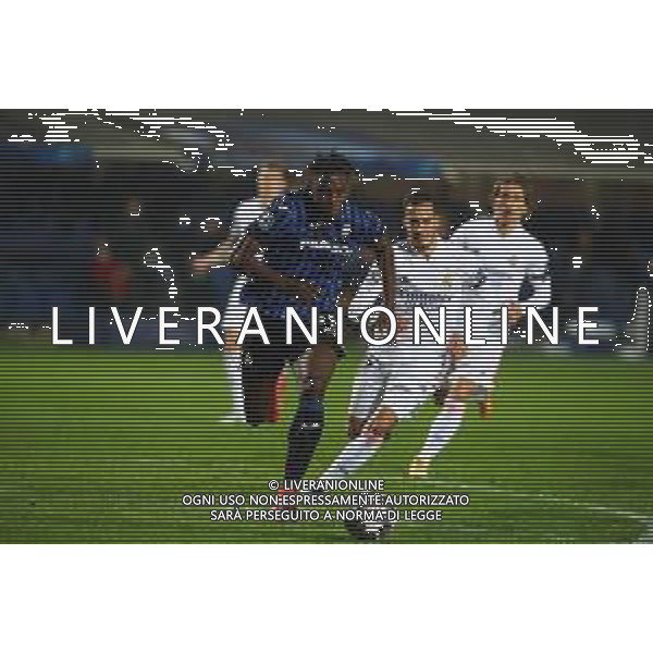 Atalanta-Real Madrid Uefa Champions League 2020/2021 Ottavi di finale - Partita di andata Bergamo, 24 febbraio 2021 Nella foto: Duvan Zapata e Lucas Vazquez Ph. Soli - Ag. Aldo LiveraniAGENZIA ALDO LIVERANI SAS