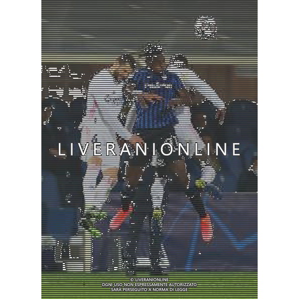 Atalanta-Real Madrid Uefa Champions League 2020/2021 Ottavi di finale - Partita di andata Bergamo, 24 febbraio 2021 Nella foto: Duvan Zapata , Nacho Fernandez e Vinicius Junior Ph. Soli - Ag. Aldo Liverani/AGENZIA ALDO LIVERANI SAS