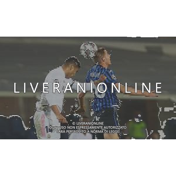 Atalanta-Real Madrid Uefa Champions League 2020/2021 Ottavi di finale - Partita di andata Bergamo, 24 febbraio 2021 Nella foto: Robin Gosens e Casemiro Ph. Soli - Ag. Aldo Liverani/AGENZIA ALDO LIVERANI SAS