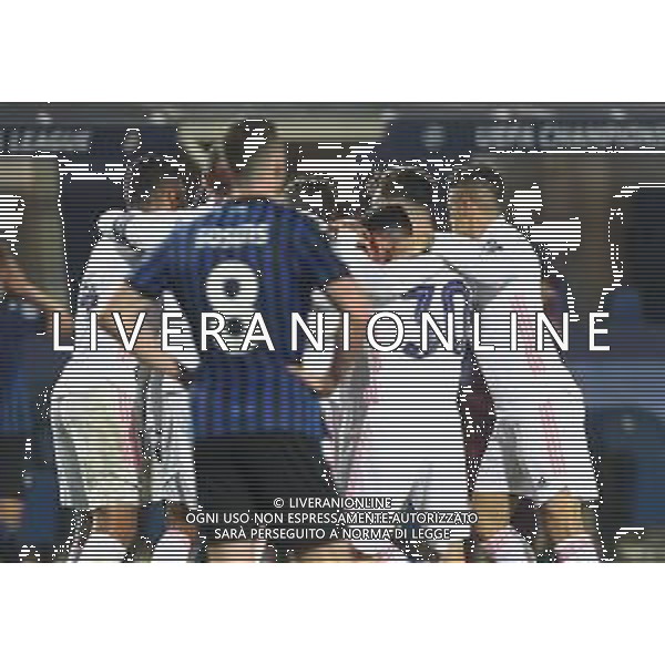 Atalanta-Real Madrid Uefa Champions League 2020/2021 Ottavi di finale - Partita di andata Bergamo, 24 febbraio 2021 Nella foto: Ferland Mendy esulta dopo il gol dell\'1-0 ph. Soli - Ag. Aldo Liverani/AGENZIA ALDO LIVERANI SAS