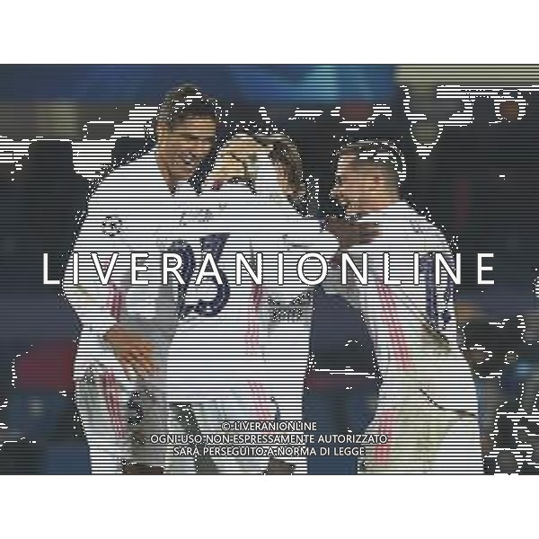 Atalanta-Real Madrid Uefa Champions League 2020/2021 Ottavi di finale - Partita di andata Bergamo, 24 febbraio 2021 Nella foto: Ferland Mendy esulta dopo il gol dell\'1-0 ph. Soli - Ag. Aldo Liverani/AGENZIA ALDO LIVERANI SAS