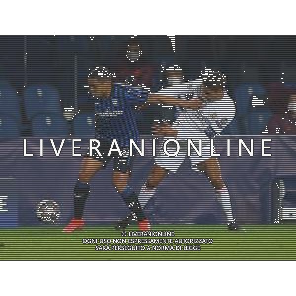 Atalanta-Real Madrid Uefa Champions League 2020/2021 Ottavi di finale - Partita di andata Bergamo, 24 febbraio 2021 Nella foto: Luis Muriel e Raphael Varane Ph. Soli - Ag. Aldo Liverani/AGENZIA ALDO LIVERANI SAS