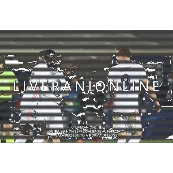 Atalanta-Real Madrid Uefa Champions League 2020/2021 Ottavi di finale - Partita di andata Bergamo, 24 febbraio 2021 Nella foto: Ferland Mendy esulta dopo il gol dell\'1-0 ph. Soli - Ag. Aldo Liverani/AGENZIA ALDO LIVERANI SAS