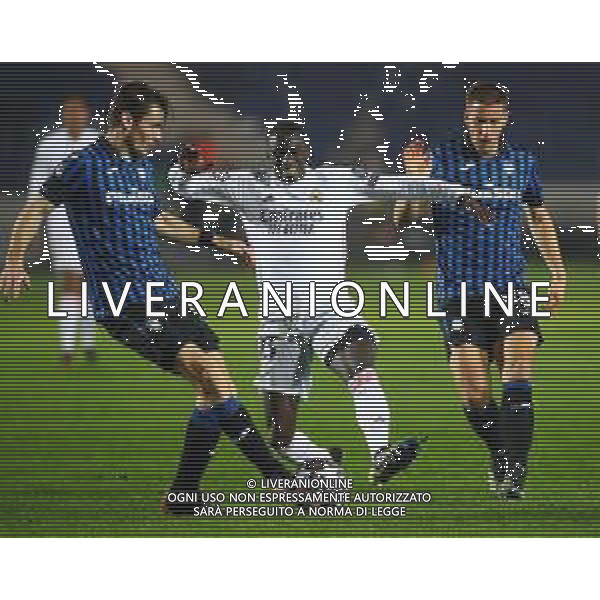 Atalanta-Real Madrid Uefa Champions League 2020/2021 Ottavi di finale - Partita di andata Bergamo, 24 febbraio 2021 Nella foto: Marten de Roon e Ferland Mendy ph. Soli - Ag. Aldo Liverani/AGENZIA ALDO LIVERANI SAS
