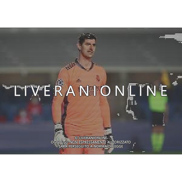 Atalanta-Real Madrid Uefa Champions League 2020/2021 Ottavi di finale - Partita di andata Bergamo, 24 febbraio 2021 Nella foto: Thibaut Courtois ph. Soli - Ag. Aldo Liverani/AGENZIA ALDO LIVERANI SAS