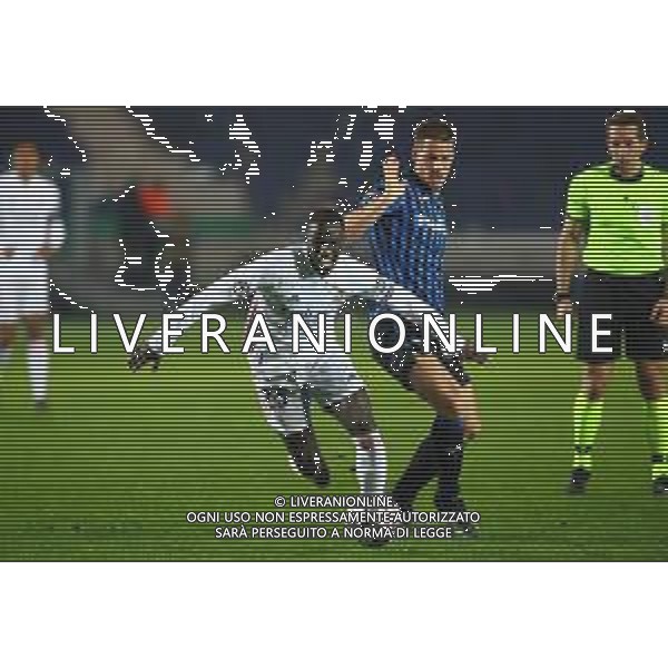Atalanta-Real Madrid Uefa Champions League 2020/2021 Ottavi di finale - Partita di andata Bergamo, 24 febbraio 2021 Nella foto: Ferland Mendy e Robin Gosens ph. Soli - Ag. Aldo Liverani/AGENZIA ALDO LIVERANI SAS