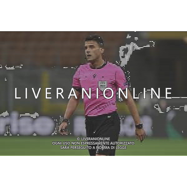 l\'arbitro Gil Manzano Milan vs Stella Rossa UEFA Europa League sedicesimi di finale - gara di ritorno Milano 25-02-2021 Stadio Giuseppe Meazza - San Siro foto Roberto Garavaglia/ag.Aldo Liverani sas /AGENZIA ALDO LIVERANI SAS