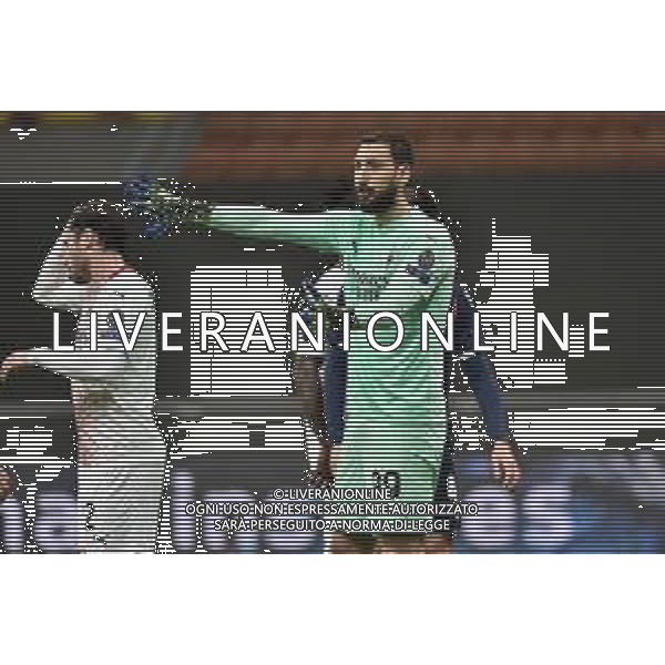 Gianluigi Donnarumma (Milan) Milan vs Stella Rossa UEFA Europa League sedicesimi di finale - gara di ritorno Milano 25-02-2021 Stadio Giuseppe Meazza - San Siro foto Roberto Garavaglia/ag.Aldo Liverani sas /AGENZIA ALDO LIVERANI SAS