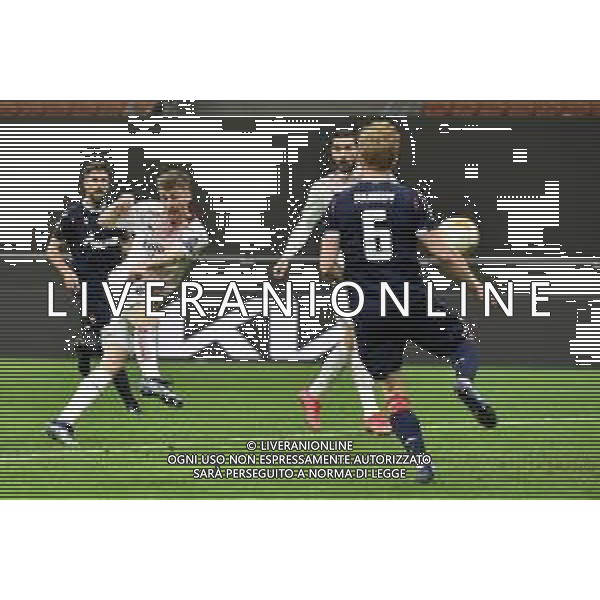 Alexis Saelemaekers (Milan) segna il gol del 2 a 1 ma l\'arbitro annulla per fuorigioco Milan vs Stella Rossa UEFA Europa League sedicesimi di finale - gara di ritorno Milano 25-02-2021 Stadio Giuseppe Meazza - San Siro foto Roberto Garavaglia/ag.Aldo Liverani sas /AGENZIA ALDO LIVERANI SAS