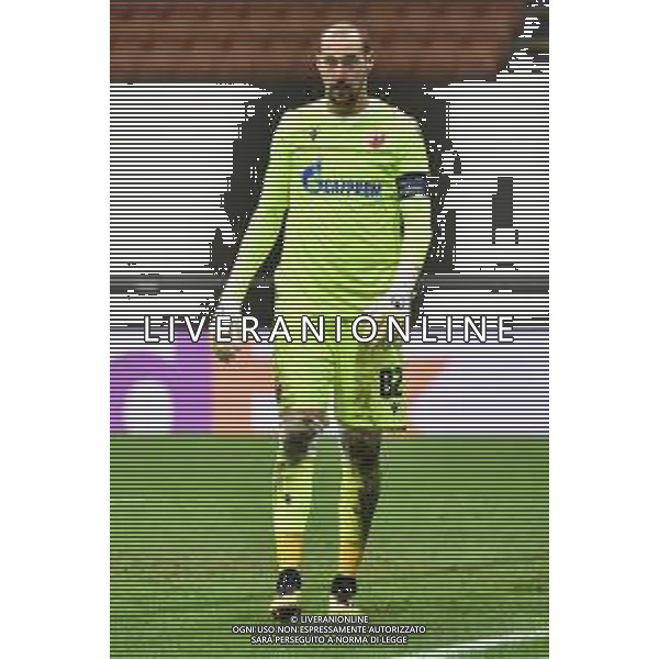 Milan Borjan (Stella Rossa) Milan vs Stella Rossa UEFA Europa League sedicesimi di finale - gara di ritorno Milano 25-02-2021 Stadio Giuseppe Meazza - San Siro foto Roberto Garavaglia/ag.Aldo Liverani sas