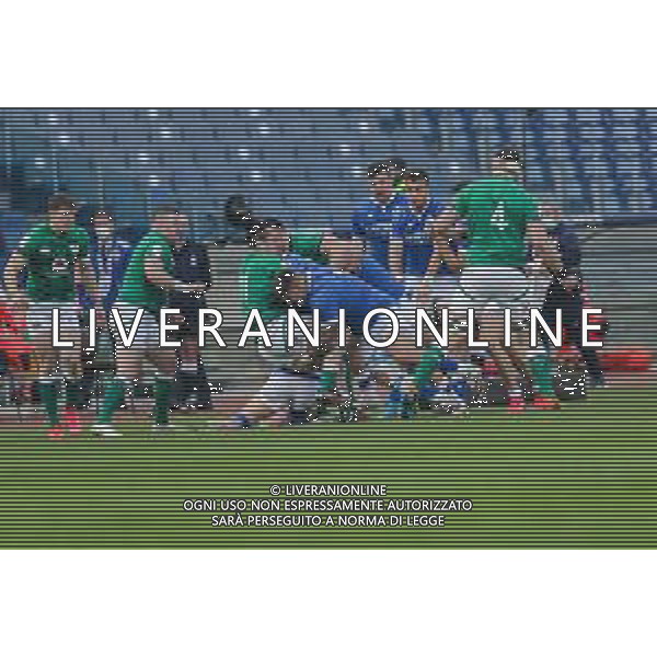 Marianiu/LMedia - 2021 Guinness Six Nations Rugby - Italy vs Ireland - Rugby Six Nations match 27 February 2021 - Stadio Olimpico, rome, Italy Photo showing: Italy vs Ireland @Marianiu/LMedia/AGENZIA ALDO LIVERANI SAS