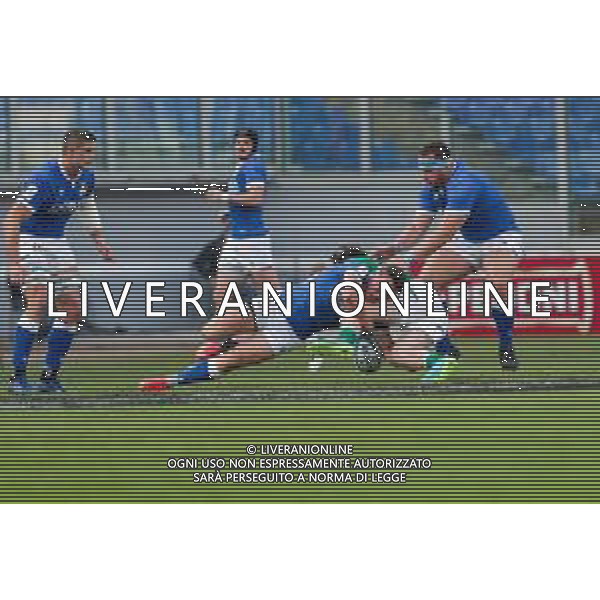 Marianiu/LMedia - 2021 Guinness Six Nations Rugby - Italy vs Ireland - Rugby Six Nations match 27 February 2021 - Stadio Olimpico, rome, Italy Photo showing: Italy vs Ireland @Marianiu/LMedia/AGENZIA ALDO LIVERANI SAS