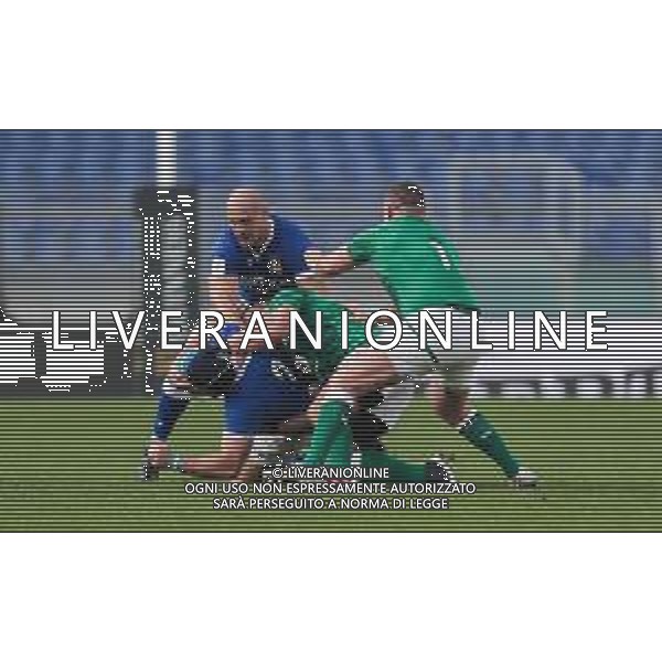Marianiu/LMedia - 2021 Guinness Six Nations Rugby - Italy vs Ireland - Rugby Six Nations match 27 February 2021 - Stadio Olimpico, rome, Italy Photo showing: Luca Bigi (Italy) @Marianiu/LMedia/AGENZIA ALDO LIVERANI SAS