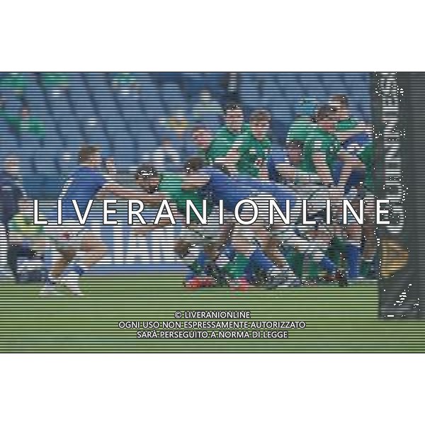 Marianiu/LMedia - 2021 Guinness Six Nations Rugby - Italy vs Ireland - Rugby Six Nations match 27 February 2021 - Stadio Olimpico, rome, Italy Photo showing: Jamison Gibson Park (Ireland) @Marianiu/LMedia/AGENZIA ALDO LIVERANI SAS