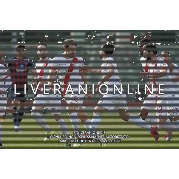 IMOLA 27 02 2021 IMOLESE CALCIO-MANTOVA 1-5 SERIE C NELLA FOTO ESULTANZA LORENZO CHECCHI E GUCCIONE FILIPPO DOPO GOL DI GUCCIONE MANTOVA ©SANNA/AGENZIA ALDO LIVERANI SAS