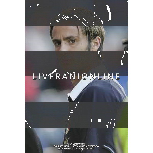 Glasgow 3 settembre 2005 Scozia - Italia qualificazioni mondiali Germania 2006 nella foto: Gilardino Alberto in tribuna foto Luzzani / Ag. Aldo Liverani