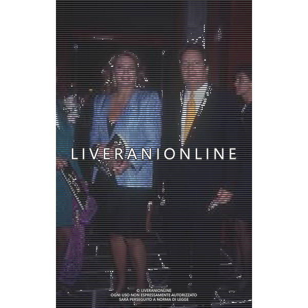 RETROSPETTIVA IRA VON FURSTENBERG ATTRICE NELLA FOTO IRA VON FURSTENBERG CON LJUBA RIZZOLI A MILANO NELL\'ANNO 1991 AG ALDO LIVERANI SAS 