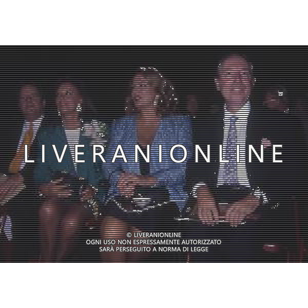 RETROSPETTIVA IRA VON FURSTENBERG ATTRICE NELLA FOTO IRA VON FURSTENBERG CON LJUBA RIZZOLI A MILANO NELL\'ANNO 1991 AG ALDO LIVERANI SAS 