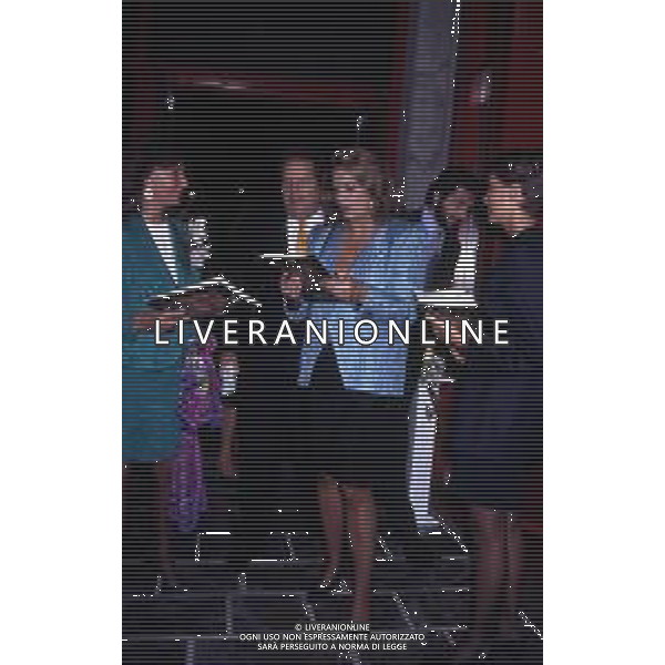 RETROSPETTIVA IRA VON FURSTENBERG ATTRICE NELLA FOTO IRA VON FURSTENBERG CON LJUBA RIZZOLI A MILANO NELL\'ANNO 1991 AG ALDO LIVERANI SAS 
