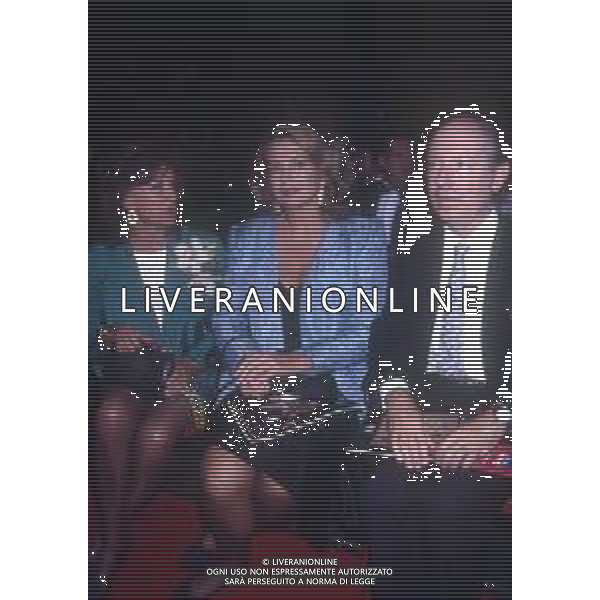RETROSPETTIVA IRA VON FURSTENBERG ATTRICE NELLA FOTO IRA VON FURSTENBERG CON LJUBA RIZZOLI A MILANO NELL\'ANNO 1991 AG ALDO LIVERANI SAS 