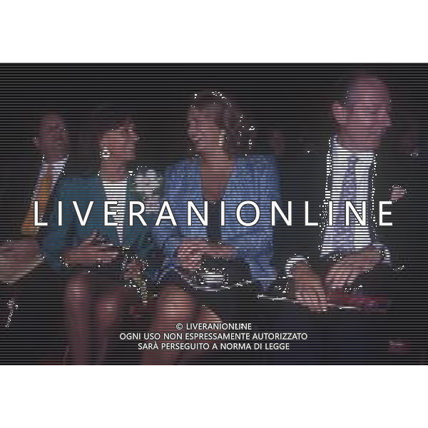 RETROSPETTIVA IRA VON FURSTENBERG ATTRICE NELLA FOTO IRA VON FURSTENBERG CON LJUBA RIZZOLI A MILANO NELL\'ANNO 1991 AG ALDO LIVERANI SAS 