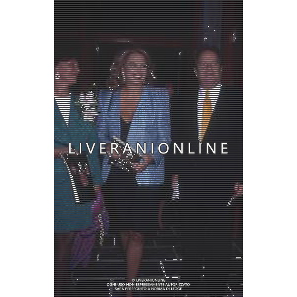 RETROSPETTIVA IRA VON FURSTENBERG ATTRICE NELLA FOTO IRA VON FURSTENBERG CON LJUBA RIZZOLI A MILANO NELL\'ANNO 1991 AG ALDO LIVERANI SAS 