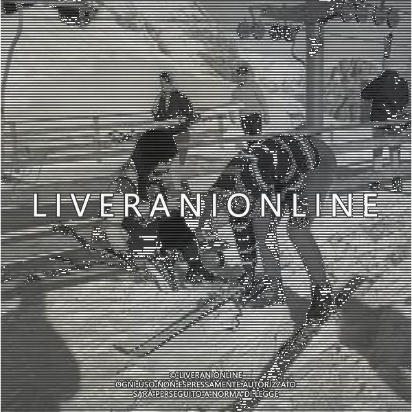 RETROSPETTIVA IRA VON FURSTENBERG ATTRICE NELLA FOTO IRA VON FURSTENBERG CON FRANCOIS D\'AULON A CORTINA D\'AMPEZZO IL GIORNO 25-12-1965 AG ALDO LIVERANI SAS 