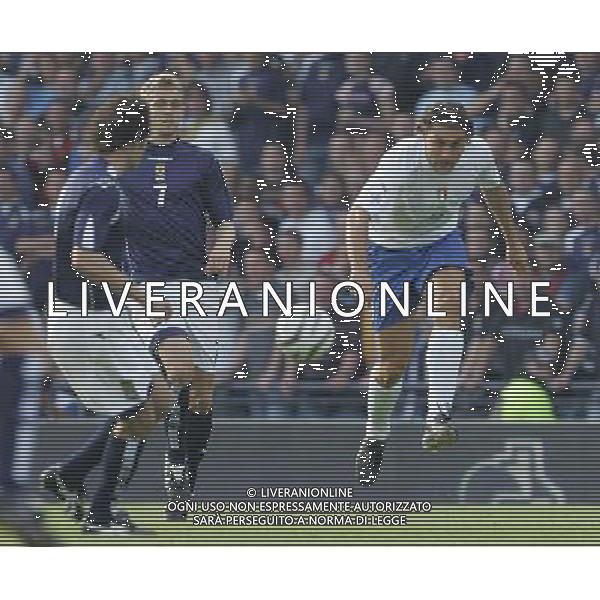 Glasgow 3 settembre 2005 Scozia - Italia qualificazioni mondiali Germania 2006 nella foto: Vieri Christian e Fletcher foto Luzzani / Ag. Aldo Liverani