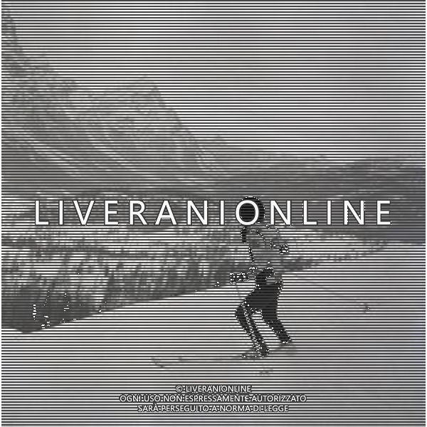 RETROSPETTIVA IRA VON FURSTENBERG ATTRICE NELLA FOTO IRA VON FURSTENBERG A CORTINA D\'AMPEZZO IL GIORNO 25-12-1965 AG ALDO LIVERANI SAS 
