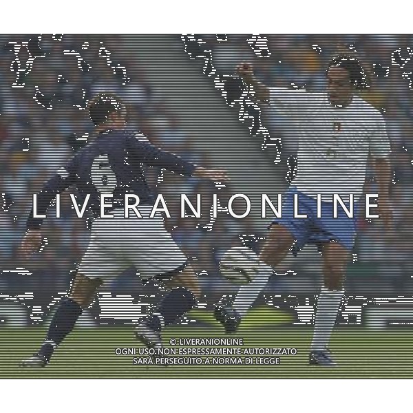 Glasgow 3 settembre 2005 Scozia - Italia qualificazioni mondiali Germania 2006 nella foto: nesta alessandro e ferguson foto Luzzani / Ag. Aldo Liverani