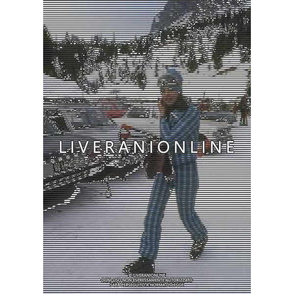 RETROSPETTIVA IRA VON FURSTENBERG ATTRICE NELLA FOTO IRA VON FURSTENBERG CON IL FIGLIO A CORTINA D\'AMPEZZO NELL\'ANNO 1972 AG ALDO LIVERANI SAS 