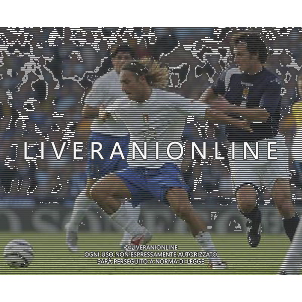 Glasgow 3 settembre 2005 Scozia - Italia qualificazioni mondiali Germania 2006 nella foto: totti francesco e dailly foto Luzzani / Ag. Aldo Liverani