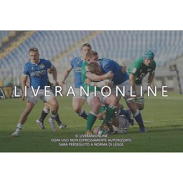 Marianiu/LMedia - 2021 Guinness Six Nations Rugby - Italy vs Ireland - Rugby Six Nations match 27 February 2021 - Stadio Olimpico, rome, Italy Photo showing: Johan Meyer (Italy) @Marianiu/LMedia / AGENZIA ALDO LIVERANI SAS