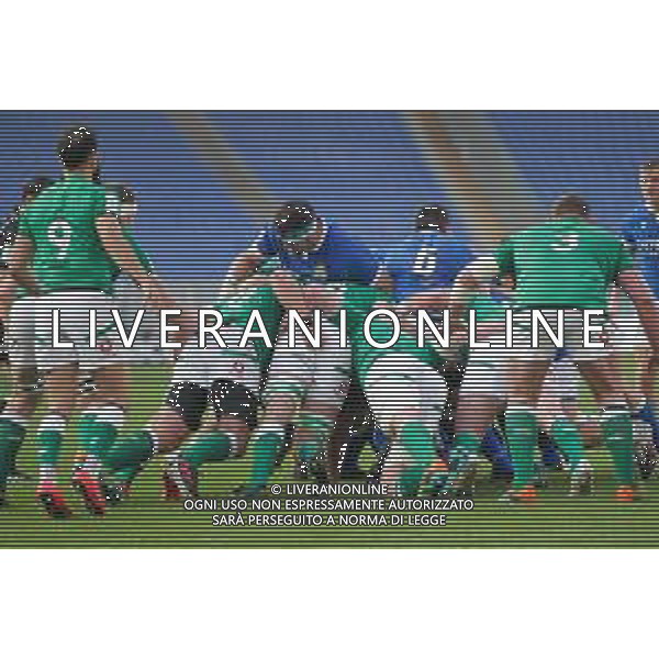 Marianiu/LMedia - 2021 Guinness Six Nations Rugby - Italy vs Ireland - Rugby Six Nations match 27 February 2021 - Stadio Olimpico, rome, Italy Photo showing: maul Italy @Marianiu/LMedia / AGENZIA ALDO LIVERANI SAS
