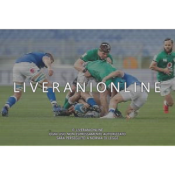 Marianiu/LMedia - 2021 Guinness Six Nations Rugby - Italy vs Ireland - Rugby Six Nations match 27 February 2021 - Stadio Olimpico, rome, Italy Photo showing: ruck Italy @Marianiu/LMedia / AGENZIA ALDO LIVERANI SAS