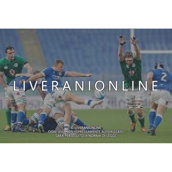Marianiu/LMedia - 2021 Guinness Six Nations Rugby - Italy vs Ireland - Rugby Six Nations match 27 February 2021 - Stadio Olimpico, rome, Italy Photo showing: Stephen Varney (Italy) @Marianiu/LMedia / AGENZIA ALDO LIVERANI SAS
