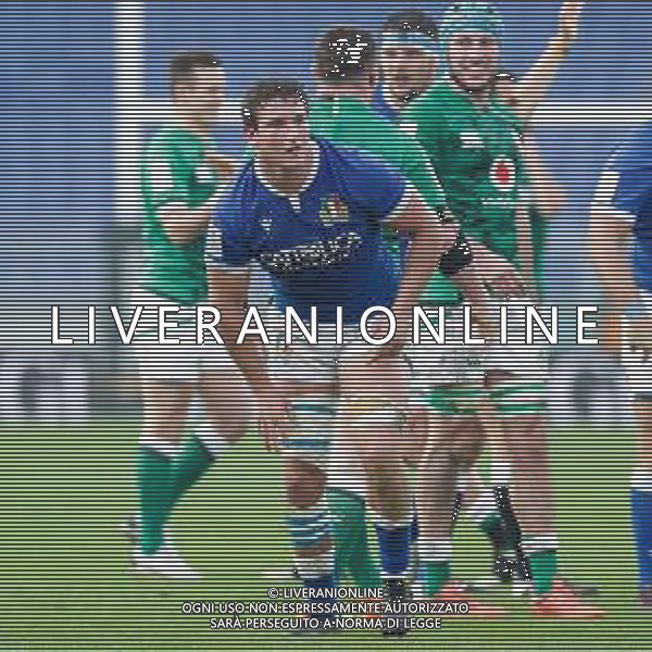 Marianiu/LMedia - 2021 Guinness Six Nations Rugby - Italy vs Ireland - Rugby Six Nations match 27 February 2021 - Stadio Olimpico, rome, Italy Photo showing: Michele Lamaro (Italy) @Marianiu/LMedia / AGENZIA ALDO LIVERANI SAS