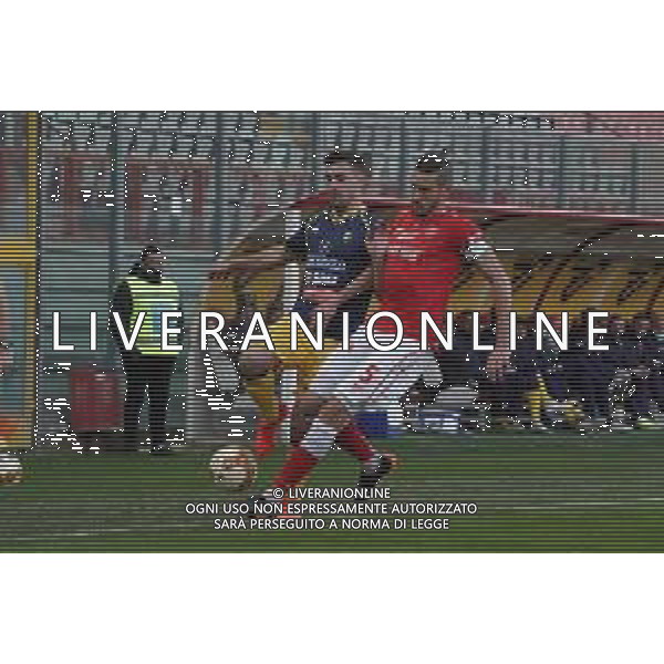 Cerquiglinio/LMedia - AC Perugia vs Modena FC - Italian football Serie C match 2020/2021 27 February 2021 - Renato Curi stadium, perugia, Italy Photo showing: gabriele angella (n.05 perugia calcio) spagnoli alberto (n. 11 modena f.c. 2018) @Cerquiglinio/LMedia / AGENZIA ALDO LIVERANI SAS