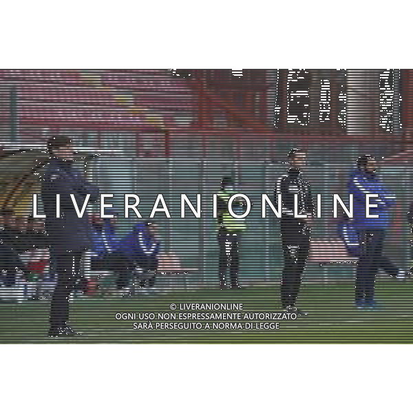 Cerquiglinio/LMedia - AC Perugia vs Modena FC - Italian football Serie C match 2020/2021 27 February 2021 - Renato Curi stadium, perugia, Italy Photo showing: amignani michel (coach modena f.c. 2018) caserta fabio (coach perugia calcio) @Cerquiglinio/LMedia / AGENZIA ALDO LIVERANI SAS