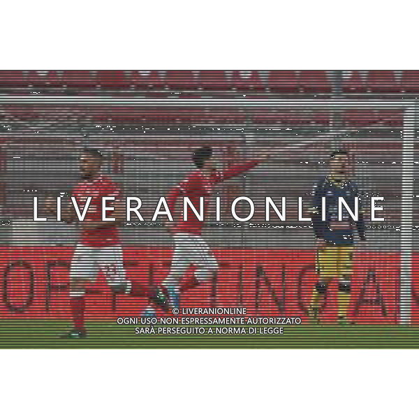 Cerquiglinio/LMedia - AC Perugia vs Modena FC - Italian football Serie C match 2020/2021 27 February 2021 - Renato Curi stadium, perugia, Italy Photo showing: elia salvatore (n.7 perugia calcio) exultation 1-0 @Cerquiglinio/LMedia / AGENZIA ALDO LIVERANI SAS