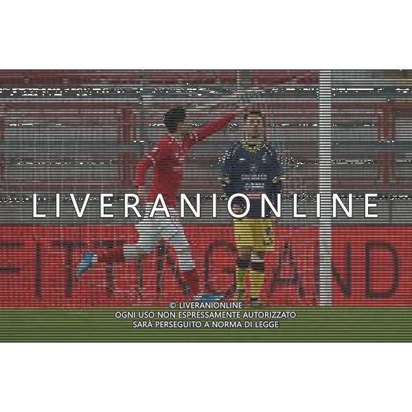 Cerquiglinio/LMedia - AC Perugia vs Modena FC - Italian football Serie C match 2020/2021 27 February 2021 - Renato Curi stadium, perugia, Italy Photo showing: elia salvatore (n.7 perugia calcio) exultation 1-0 @Cerquiglinio/LMedia / AGENZIA ALDO LIVERANI SAS