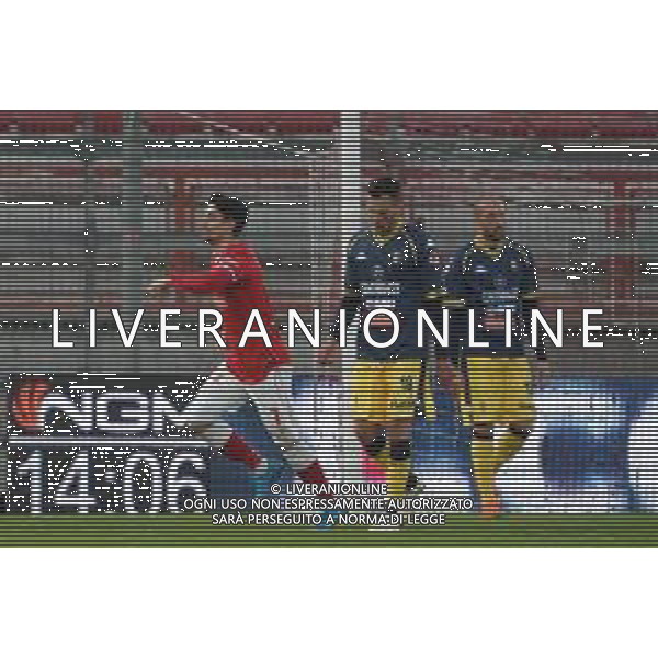 Cerquiglinio/LMedia - AC Perugia vs Modena FC - Italian football Serie C match 2020/2021 27 February 2021 - Renato Curi stadium, perugia, Italy Photo showing: pelia salvatore (n.7 perugia calcio) exultationb 1-0 @Cerquiglinio/LMedia / AGENZIA ALDO LIVERANI SAS